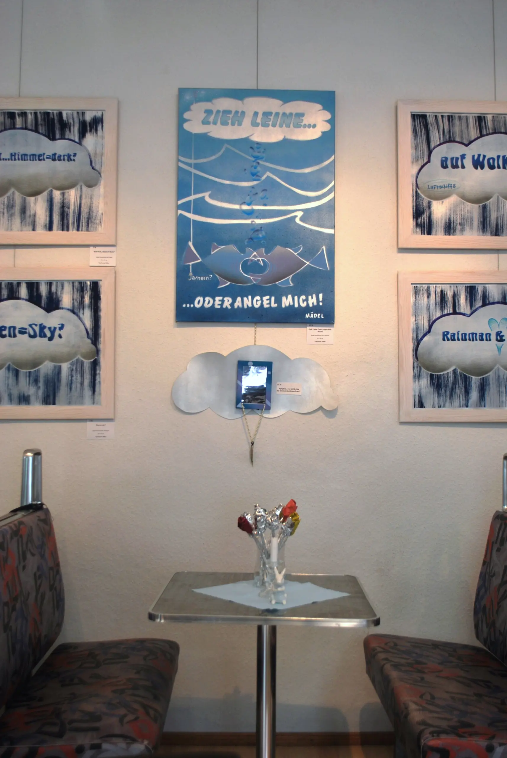 Wolkenbilder, Ausstellung im Hofgarten Tegel, Berlin, 2014 von Tim Florian Mueller