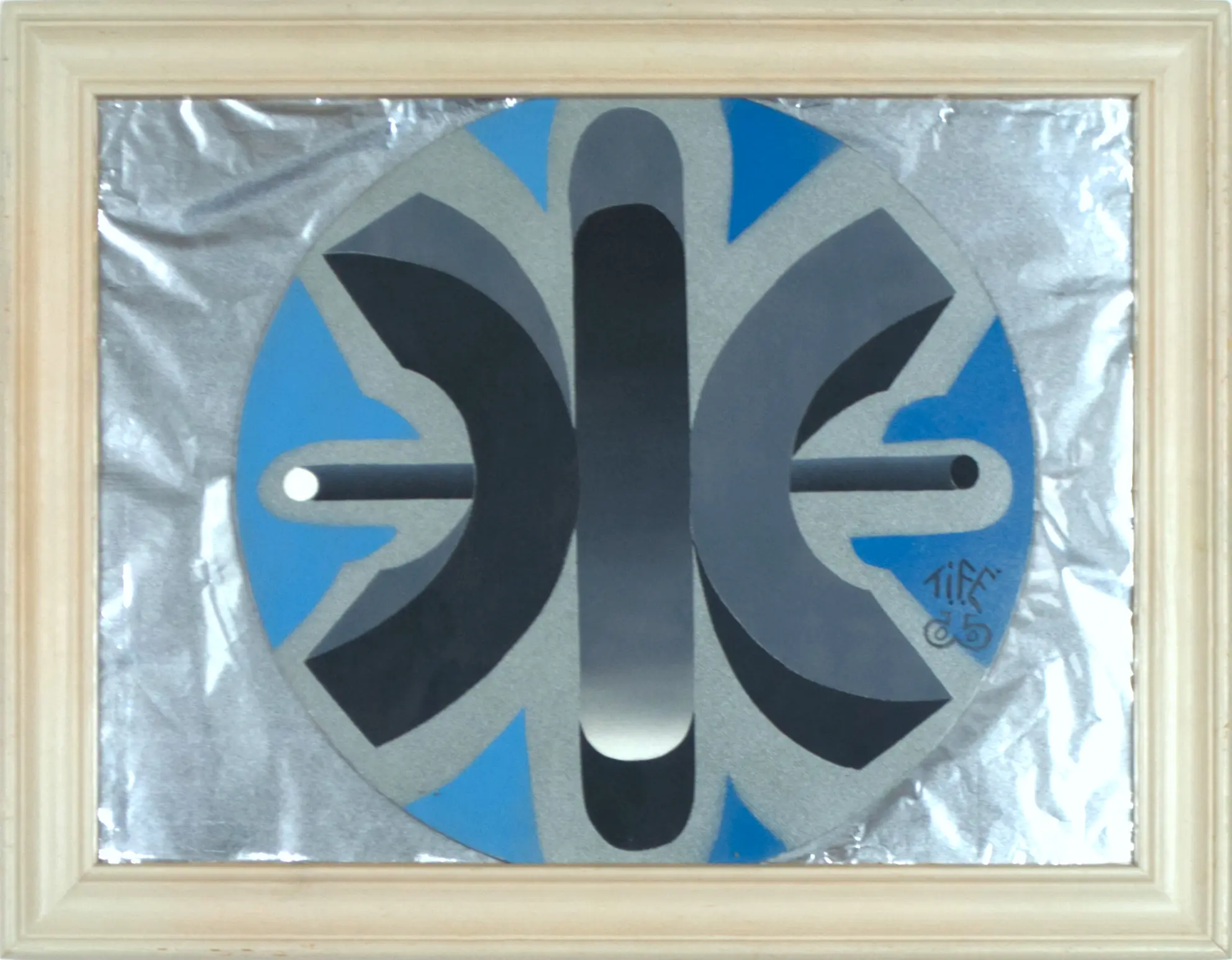 Symbol Tim, 2005, Sprühfarbe / Acrylfarbe auf Leinwand, 36 x 46 cm von Tim Florian Mueller