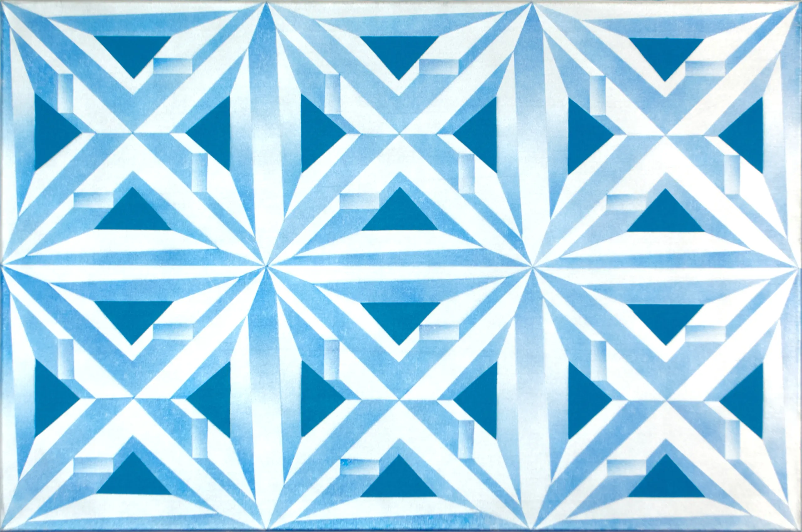 Crystal Illusion I, 2012, Sprühfarbe / Acrylfarbe auf Leinwand, 60 x 90 cm von Tim Florian Mueller