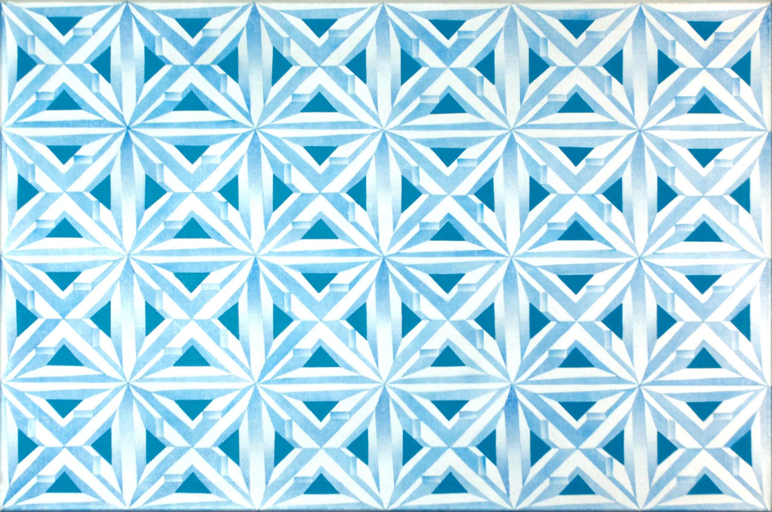 Crystal Illusion II, 2012, Sprühfarbe / Acrylfarbe auf Leinwand, 60 x 90 cm von Tim Florian Mueller